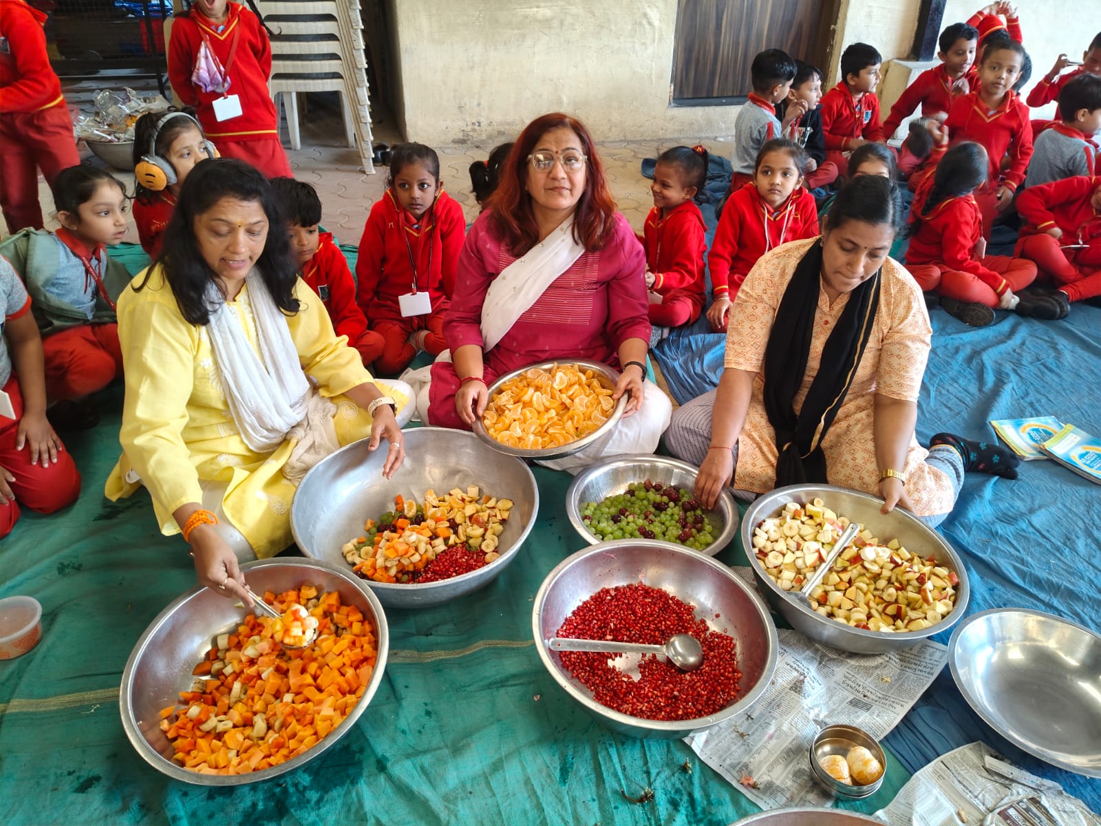 SR.KG- FRUIT CHAAT MAKING ACTIVITY